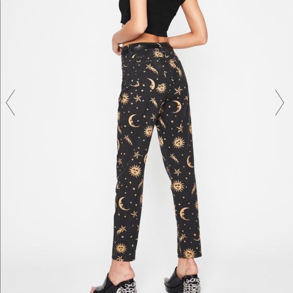 Dolls Kill Horoscopez Walk The Moon Denim Jeans - Picture 3 of 7